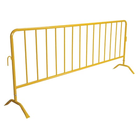 Vestil Yellow Barrier, Curved Feet PRAIL-102-Y